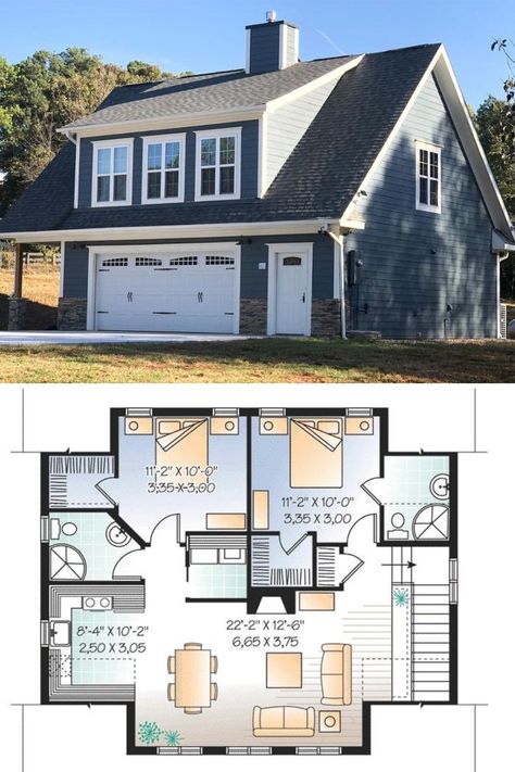 Compound House, Garage Apartment Floor Plans, Guest House Plans, Shed House Plans, Carriage House Garage, Garage Guest House, Carriage House Plans, Garage Apartment Plans, Two Story House Plans