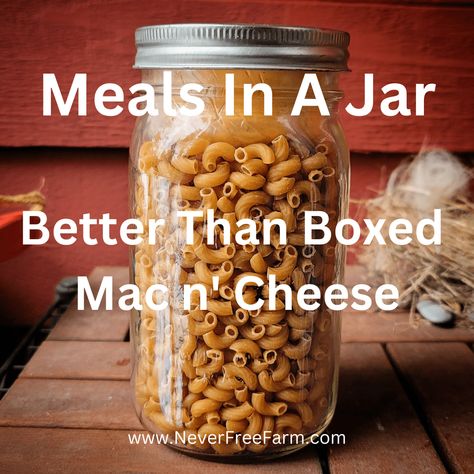 This pantry staple is a homemade mac n cheese recipe. It is kid-friendly and stores really well as a “meal in a jar” for easy lunches or dinners. That is something you must think about … Meal In A Jar Recipe Dry Mixes, Dry Soup In A Jar Recipes, Instant Pot Meals In A Jar, Diy Easy Mac, Diy Meals In A Jar Recipes, Meals In A Jar Recipes Dry, Meal In Jar Recipes, Homemade Staple Recipes, Diy Mixes In A Jar