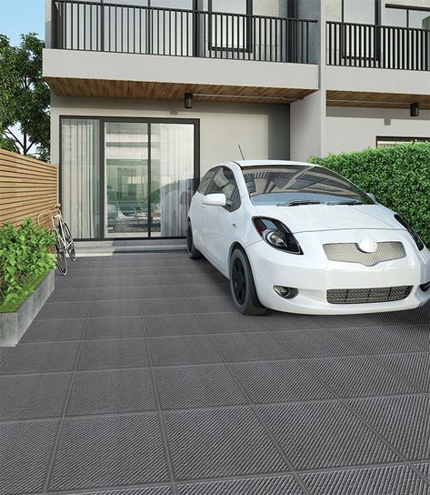 Kajaria Ceramics offers the best quality parking tiles in India. These tiles can withstand extensive wear and tear. In these tiles, the surface color and design are the same all the way through the tile thickness. Indian Parking Tiles, Parking Tails Design For Home, Carporch Tiles Design, Carport Floor Design, Parking Tiles Design House Parking Tiles Design, Ramp Tiles Design, Car Parking Design Home Tiles, Parking Tiles Design Indian Latest, Porch Design In India