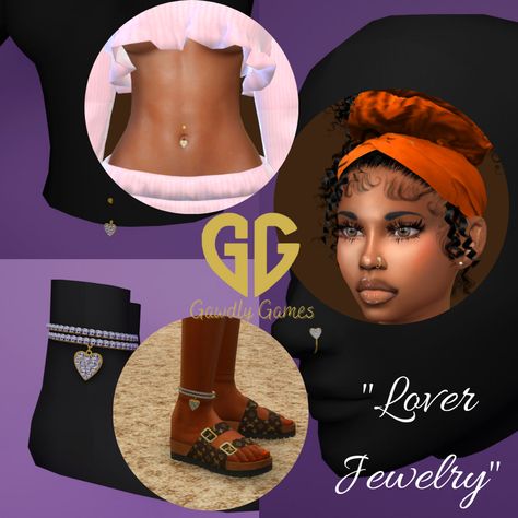 Lovers Jewelry Set | Gawdly Games on Patreon The Sims 4 Cc Belly Piercings Patreon, Sims 4 Snapback Cc, Sims 4 Givenchy, Ts4 Jewelry Cc, Cc Sims 4 Piercing, Sims Cc Jewelry, Black Sims, Sims Finds, Female Sims