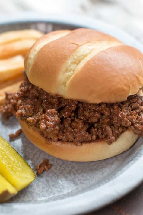 Slow Cooker Barbecue Beef Sandwiches Joe Sandwich, Slow Cooker Sloppy Joes, Homemade Sloppy Joe Recipe, Loose Meat Sandwiches, Sloppy Joe Recipe, Roast Beef Sandwich, Beef Food Recipes, The Magical Slow Cooker, Homemade Sloppy Joes