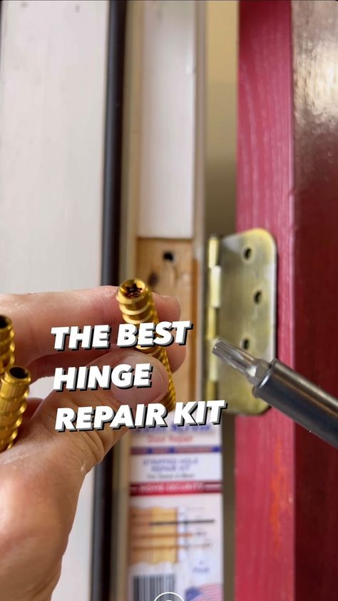 The BEST stripped hole repair kit for hinges. Hands down! Just bought more to keep on hand. Price: $23.99 4 pack (8 & 12 packs… | Instagram Interior Door Hinges, Door Hinges, Interior Door, Door Frame, Keep On, Dm Me, Farmhouse Style, Hinges, Screw