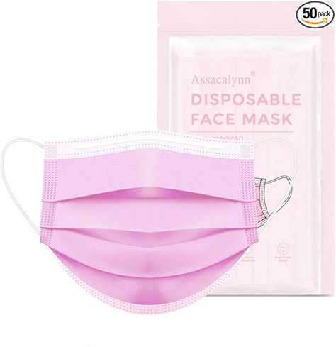 Mask Pack, Pink Shiesty Mask, Pink Face Mask Aesthetic, Pink Facemask Skincare, Face Masks Pink, Safety Mask, Cute Masks, Cool Tech Gifts, Pink Mask