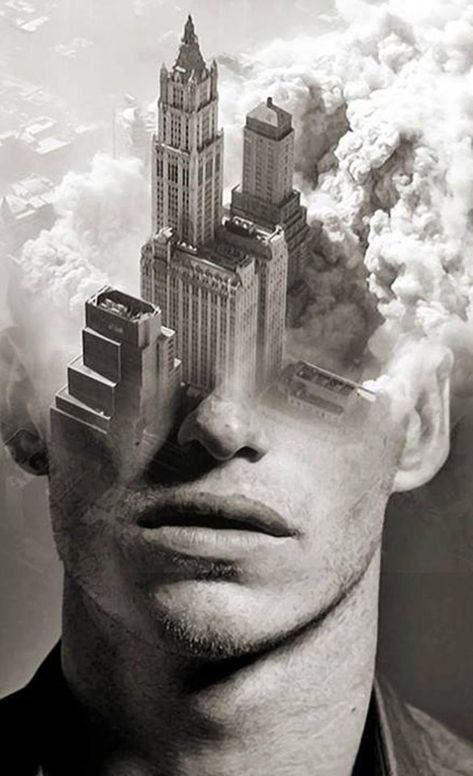 Antonio Mora. Double Exposure Portrait, Double Exposition, Double Exposure Photography, Surreal Portrait, Number Art, Dreamy Landscapes, Soyut Sanat Tabloları, Multiple Exposure, Spanish Artists