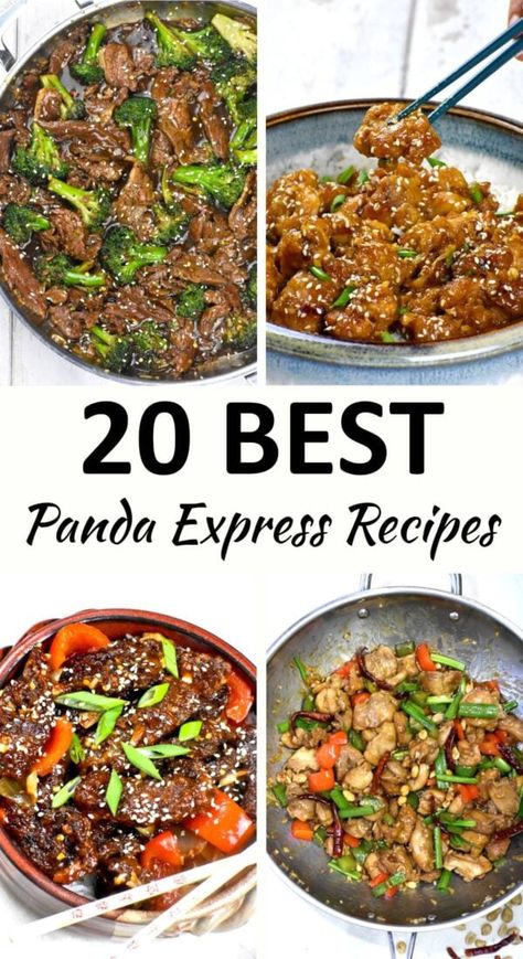 Panda express recipes pin. Healthy Panda Express Recipes, Chinese Food Ideas, Panda Express Copycat Recipes, Panda Express Copycat, Panda Express Recipes, Asian Cusine, Chinese Dishes Recipes, Copycat Food, Restaurant Recipes Famous