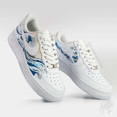 Nike Air Force 1 Custom Ideas Men, Hand Paint Shoes, Custom Shoe Design Ideas, Air Force 1 Custom Ideas, Custom Shoes Ideas, Af 1 Custom, Custom Air Force 1 Ideas, Nike Room, Customized Air Force 1