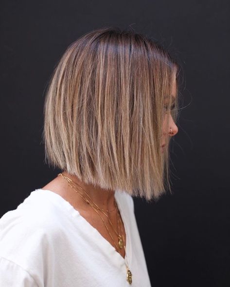 Short Mullet, Kadeřnické Trendy, Brunette Balayage, Vlasové Trendy, Bob Haircut For Fine Hair, Inverted Bob, Bob Hairstyles For Fine Hair, Hairstyle Women, Trendy Hair Color