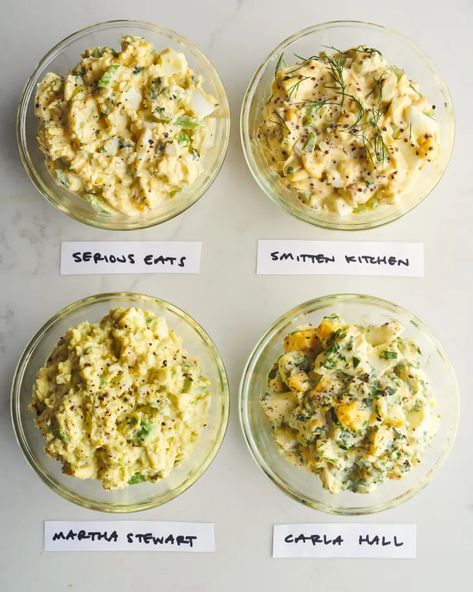 I Tried Four Popular Egg Salad Recipes and Found the Best One | The Kitchn Tuna And Egg Salad, Egg Salad Recipes, Pickled Celery, Best Egg Salad Recipe, Ways To Cook Eggs, Tuna And Egg, Carla Hall, Food Inspired, Egg Salad Sandwiches