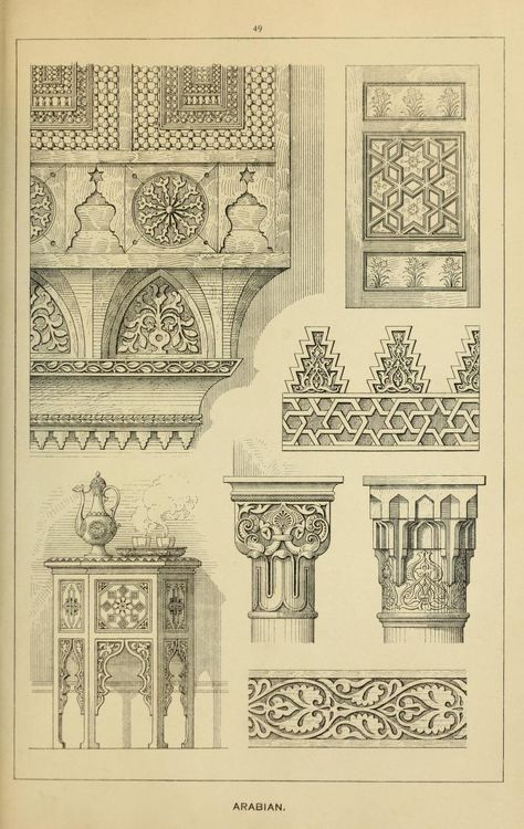 Arabian Furniture, Islamic Furniture, Arab Architecture, Mughal Architecture, Furniture Details Design, Mosque Architecture, Islamic Patterns, Architecture Concept Drawings, Architecture Drawing Art