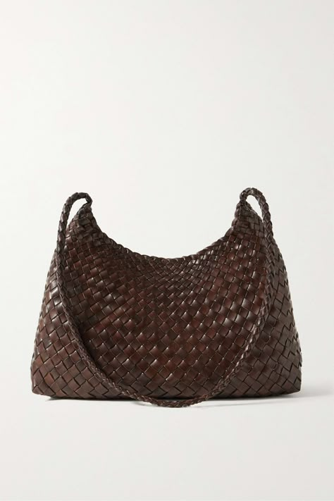 Dragon Diffusion Bag Outfit, Dragon Diffusion Bag, Dragon Diffusion, Braided Bag, Woven Leather Bag, Bag Obsession, Casual Flat Shoes, Boot Pumps, Dark Brown Leather