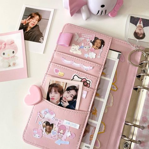 kpop deco jake deco Collectors Aesthetic, Binder Decoration Ideas, Cute Kpop Aesthetic, Kpop Binder Deco, Binder Inspiration, Pink Binder, Binder Deco, Binder Decoration, Kpop Binder