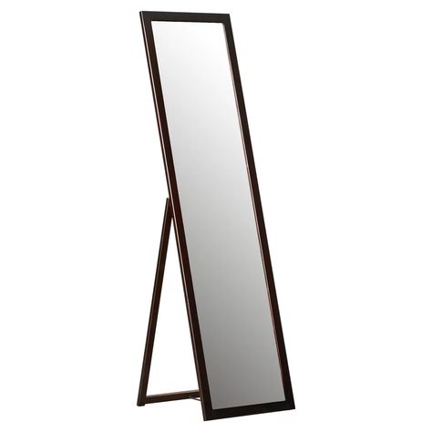 Andover Mills Zara Full Length Mirror & Reviews | Wayfair Stand Mirror, Classic Mirror, Rustic Wood Walls, Travel Mirror, Contemporary Mirror, Mirror Shapes, Wood Wall Mirror, Makeup Mirror With Lights, Length Mirror