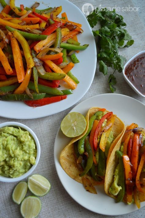 Delicious Vegan Recipes, Fajitas, I Love Food, Veggie Recipes, Healthy Lunch, Real Food Recipes, Mexican Food Recipes, Health Food, Love Food