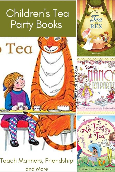 Reading Children's Tea Party Books to learn about tea, manners and a special pastime. Choose a book and create a tea party for your son or daughter and read a creative tale about friendship and manners. #teaparty Workshops Ideas, Yea Party, Afternoon Tea Cakes, Kids Tea Party, Party Rules, Teaching Manners, Tea Cakes Recipes, Describing Characters, Afternoon Tea Recipes