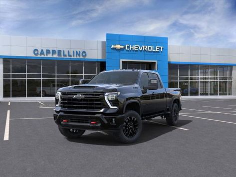 New 2025 Chevrolet Silverado 2500HD, 4WD Crew Cab Standard Bed LT, Crew Cab, Black, Jet Black, 6.6L V-8 gasoline direct injection, variable valve control, regular unleaded, engine with 401HP, Four Wheel Drive