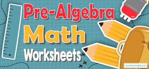 Pre Algebra Worksheets Free Printable, Pre Algebra Cheat Sheets, Pre Algebra Help, Pre Algebra Activities, Pre Algebra Worksheets, Sped Math, Basic Algebra, High School Algebra, School Planning