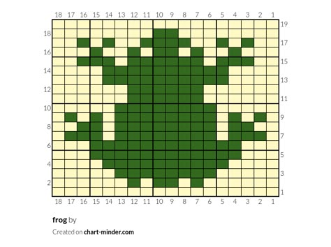 frog by Carol Lavinthal.max@gmail.com | Chart Minder Frog Knitting Chart, Frog Alpha Pattern, Knit Colorwork, Intarsia Knitting Charts, Knitting Graphs, Small Lizards, Colorwork Chart, Intarsia Knitting, Colorwork Knitting