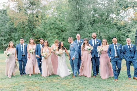 Dusty Blue And Blush Wedding Groomsmen, Light Blue And Dusty Rose Wedding, Dusty Blue And Dusty Rose Bridesmaid Dresses, Dusty Blue And Blush Pink Wedding Bridesmaid Dresses, Pink Bridesmaid Blue Groomsmen, Dusty Pink Dusty Blue Wedding, Dust Blue And Blush Wedding, Dusty Blue Mauve And Blush Wedding, Dusty Pink And Dusty Blue Wedding Theme