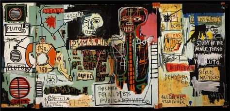 Jean Michel Basquiat - "Notary" [1983] - Imgur Basquiat Wallpaper, Jm Basquiat, Jean Michel Basquiat Art, فنسنت فان جوخ, Basquiat Paintings, Basquiat Art, Frida Art, Neo Expressionism, American Graffiti