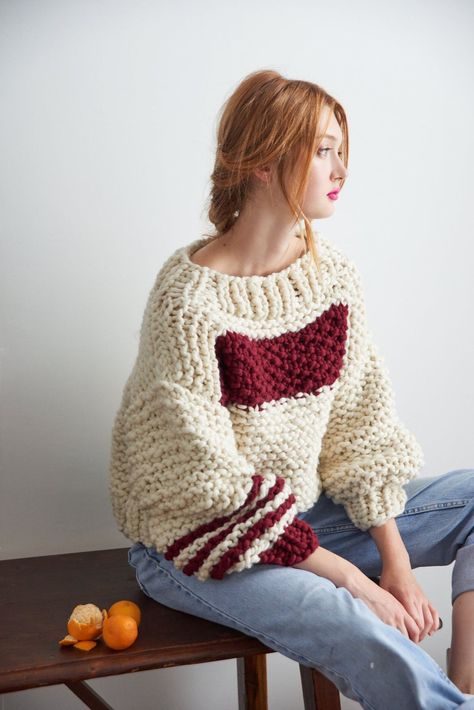 69d658d0b2859e32cd4dc3b970c8496cdesc52694027ri Loopy Mango, Sweater Knitting, Seed Stitch, Garter Stitch, No 5, Diy Kit, Sweater Pattern, Knitting Needles, Diy Kits