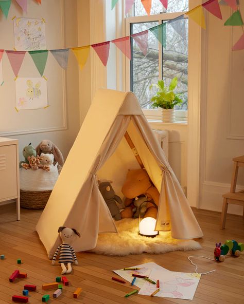 Play Tent Decor, Reading Tent For Kids, Kids Tents Indoor, Playroom Tent, Diy Play Tent, Play Tents For Kids, Nursery Tent, Baby Play Area, Toddler Play Tent