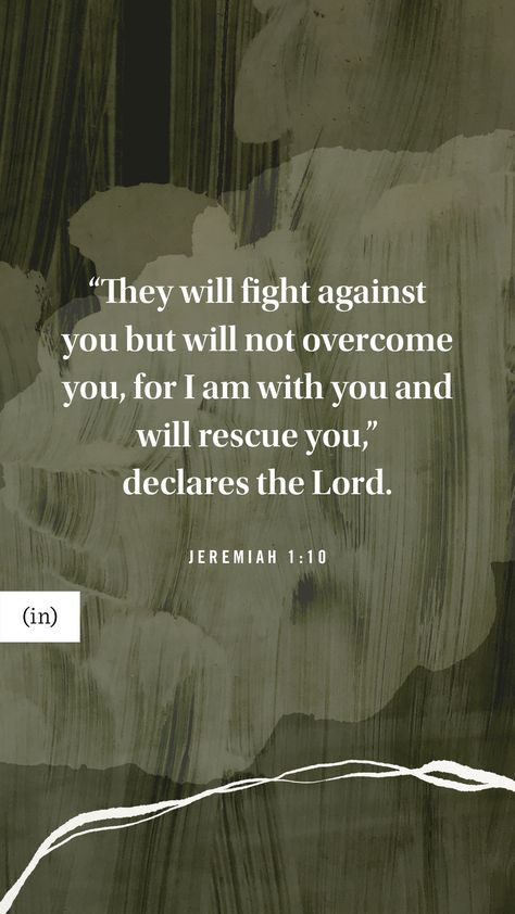 When what’s before you seems over your head, hold on to this promise today: God is with me when I am afraid. Comfort Verses, God Is With Me, Jeremiah 1, Come Unto Me, God Says, Do Not Be Afraid, Scripture Journaling, Bible Prayers, Powerful Quotes