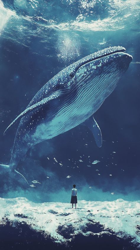 Underwater Painting, Scrapbook Printing, مانشستر سيتي, Artistic Space, Landscape Photography Nature, Under Water, Cool Wallpapers Art, Art Contest, Blue Whale