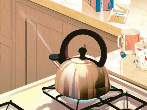 Kettle Anime GIF - Kettle Anime Gif - Discover & Share GIFs Anime Bento, Gif Art, Comics Illustration, Japon Illustration, Anime Gifs, Anime Gifts, Tumblr Wallpaper, Aesthetic Gif, Op Art