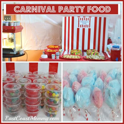 Lifestyle blog showcasing craft tutorials, holiday fun, party planning, recipes, DIY projects, travel tips, and more. Easy & inexpensive family fun. Carnival Vbs, Carnival Party Foods, Carnival Snacks, Carnival Theme Birthday Party, Diy Movie Night, Carnival Day, Fundraising Games, Diy Party Food, Carnival Party Ideas