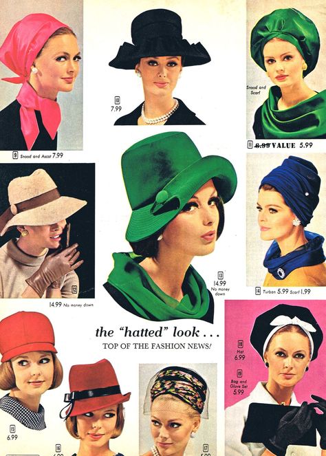 1960s Hats Women, 60s Hats Women, 70s Hats, 1950s Accessories, 1960s Women, Idda Van Munster, 1960s Hats, 1960 Style, Historical Hats