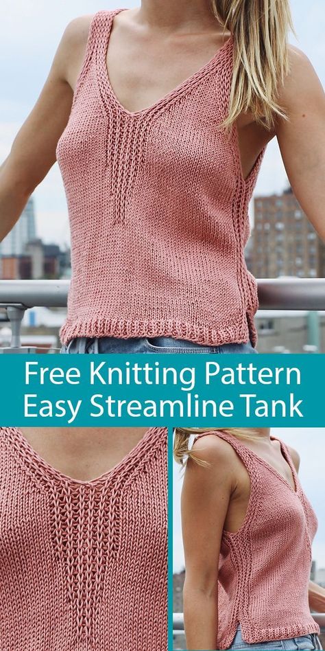 Two Of Wands, Sugar Bush, Summer Knitting Patterns, Tank Top Pattern, Top Tank, Summer Knitting, Sweater Knitting Patterns, Stockinette Stitch, Free Knitting Pattern