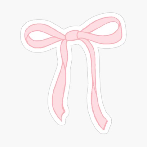 Get my art printed on awesome products. Support me at Redbubble #RBandME: https://www.redbubble.com/i/sticker/Coquette-Pink-Bow-Sticker-by-emmahaslam3/157390847.JCQM3?asc=u Cute Stickers School, Pink Bow Sticker, Bows Stickers, Coquette Stickers, Nice Stickers, Ribbon Sticker, Bow Sticker, Coquette Design, Pink Stickers