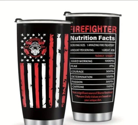 Shop at C Hawkins Sales for the Double Wall Insulated Stainless Steel 20oz. Tumbler with a Volunteer Firefighter theme! Made of BPA-Free Plastic and Stainless Steel, it's suitable for hot beverages and comes with a lid. Hand wash only. Please visit my store at https://www.ebay.com/str/chawkinssales  #eBay #eBaySeller #eBayStore #StainlessSteel #Tumbler #Insulated #HandWashOnly #Firefighter #WithLid #SuitableforHotBeverages #VolunteerFirefighter Fire Department Decor, Halloween Presents, Fireman Birthday, Firefighter Birthday, Firefighter Gifts, Mug Tumbler, Fathers Day Presents, Presents For Men, Couples Hoodies