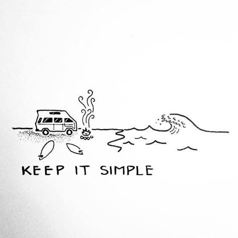 심플한 그림, Illustration Quotes, Surf Art, Ocean Wave, Drawing Lessons, Keep It Simple, Doodle Drawings, Simple Art, A Drawing