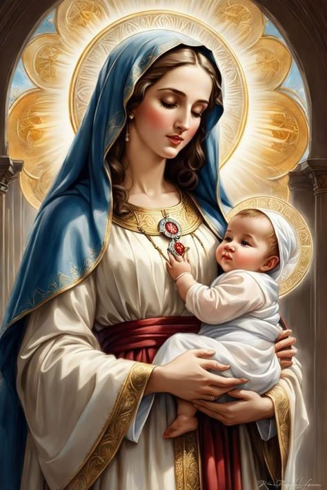 Mother Mary Wallpaper, Pray For Healing, Mary Jesus Mother, Mother Mary Pictures, Blessed Mother Statue, St Faustina, Jesus Mother, Virgin Mary Art, Mother Mary Images