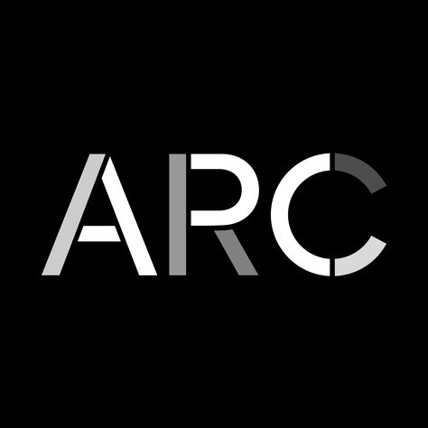 ARC – Architecture and interior design consultants. Logo Design by Ascend Studio, London. Arc Logo Design, Arc Architecture, Arc Logo, Cd Design, Interior Designer Logo, Logo Idea, Watercolor Fashion, Typography Layout, Typography Logo