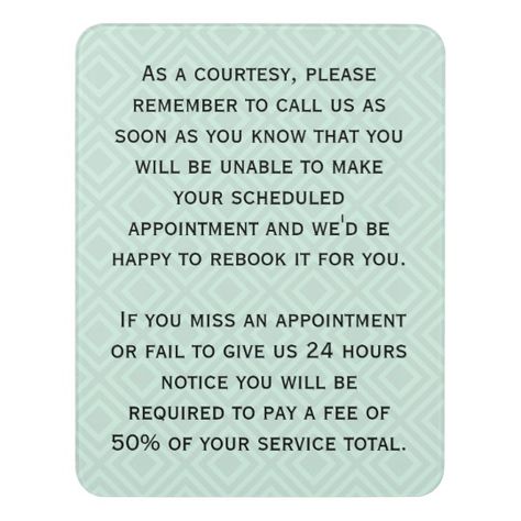 Cancellation policy poster for salon or spa door sign Spa Door, Salon Door, Tech Makeup, Makeup Artist Website, Esthetician School, Lash Kit, Salon Quotes, Massage Business, Esthetician Room