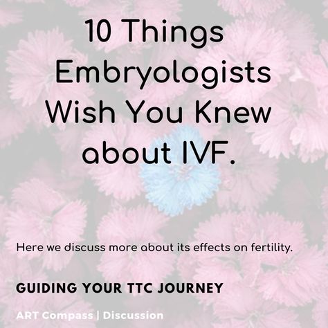 An embryologist is a fertility specialist that helps to create embryos to either be used in IVF right away or to be frozen for later use. Here are ten things we want you to know about IVF! Ivf Baby Pictures, Frozen Embryo Transfer Timeline, Embryo Loss, Ivf Injections, Ivf Calendar, Ivf Twins, Ivf Diet, Egg Retrieval Ivf, Ivf Embryo Transfer