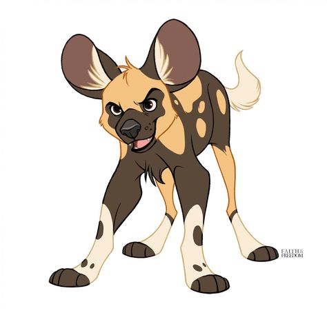 Dog Oc, Dog Design Art, Dog Drawings, Painted Dog, Dog Animation, Wild Dog, African Wild Dog, Lion King Art, Canine Art