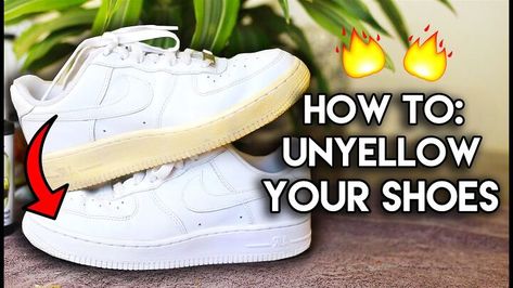 This is a guide to whitening old yellow sneakers at home. Learn how to make sneakers white again quickly and easily, with this simple step-by-step tutorial. How To Clean Yellow Stains On Shoes, How To Get White Sneakers White Again, How To Whiten White Shoes, How To Make Sneakers White Again, How To Whiten Shoes Sneakers, How To Remove Yellow Stains From Shoes, How To Get Yellow Out Of White Shoes, How To Whiten Sneakers, How To Clean Shoes At Home