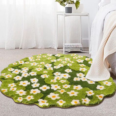 PRICES MAY VARY. **Vibrant Colors and Realistic 3D Patterns**: The 3D Moss rug boasts vibrant colors and lifelike 3D patterns that add a touch of dynamism to any room. Decorative rugs bedroom innovative approach to home decor makes it a standout piece, perfect for adding a touch of creativity to your living space. **Durable Acrylic Material**: Crafted from high-quality Acrylic fiber, the Moss rug ​pile is designed to withstand the test of time. Moss rugs durability ensures that the Moss rug rema Green Punch Needle Rug, Moss Green Rug, Rug Ideas For Bedrooms, Cute Bedroom Rugs, Mossy Rug, Hand Tufted Rugs Design, Small Rug Ideas, Backing Aesthetic, Wetzel Pretzel