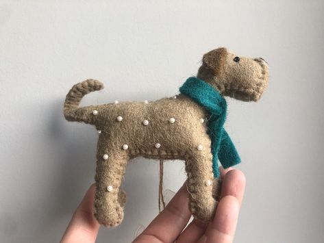 Handmade Felt Dog Christmas Tree Decoration Ornament  | eBay Felt Dog Ornament, Dog Christmas Tree, Turquoise Scarf, Felt Dog, Dalmatian Dog, Felt Dogs, Dalmatian Dogs, Spots Pattern, Dog Christmas