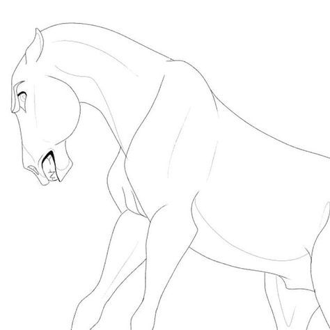 SoftRainySkies (@raining_lineart) • Instagram photos and videos Spirit Stallion Of The Cimarron Lineart, Rain Spirit, Horse Draw, Horse Base, Horse Outline, Realistic Animal Drawings, Spirit The Horse, Spirit Stallion, Body Type Drawing