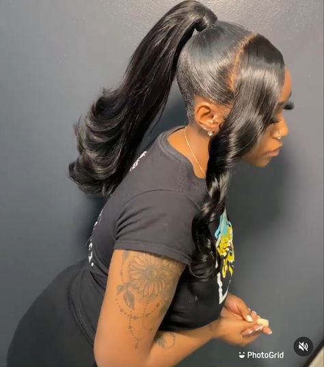 Barbie Ponytail, Black Ponytail, High Ponytail Hairstyles, Weave Ponytail Hairstyles, Sleek Ponytail Hairstyles, Weave Ponytail, Black Ponytail Hairstyles, Birthday Hairstyles, Hair Crown