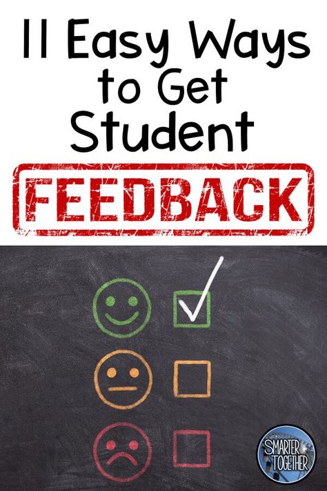 Here are 11 simple ways to get feedback from your students. Receiving feedback from students is so important for refining teaching practices and helping all students. Feedback from students can include exit tickets, surveys, signals, and so much more! #feedback #studentfeedback #teacherfeedback #studentsurvey Student Learning Objectives, Test Prep Strategies, Student Feedback, Student Survey, Classroom Management Plan, Mindset Activities, Classroom Management Tool, Secondary Classroom, Feedback For Students