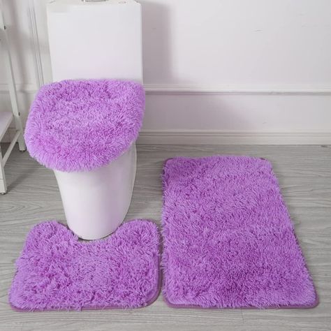 PRICES MAY VARY. 1.【Reasonable Matching Design】:3 Pcs Bath Rug Set :U-shape contour rug-19.7''*15.8''×1,bath mat-19.7''*31.5''×1,toilet lid cover-19.7''*17.7''×1.3 piece bathroom rug sets help you solve all the needs of the floor mats in the bathroom in one stop.This three-piece set meets your needs for a bathtub, toilet and sink floor in one go. It eliminates the hassle of matching and is very cost-effective. 2.【Water Absorbency Bathroom Mats】The super thick bathroom mats are made of a large nu Modern Bathroom Rug, Bathroom Mat Sets, Toilet Rug, Modern Toilet, Toilet Lid Cover, Bathroom Bath Mats, Bathroom Carpet, Bathroom Rug Sets, Home Carpet