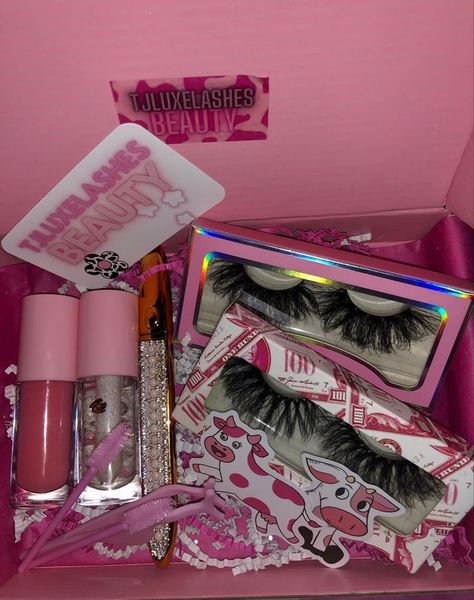 Eyelashes Packaging Ideas, Lashes And Lipgloss Packaging Ideas, Lash Case Ideas, Lash Selling Business, Lash Buisness Ideas, Strip Lash Business Ideas, Makeup Small Business, Strip Lashes Business, Lash Business Packaging Ideas