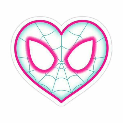 Cute heart for Spider-Man ♡ Valentine Grams, Spiderman Itsv, Spiderman Heart, Spiderman Canvas Art, Creative Pastries, Spiderman And Gwen, Spidey Birthday, Spiderman Canvas, Gwen Spiderman