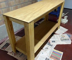 How to Build a Sturdy Workbench Inexpensively : 5 Steps (with Pictures) - Instructables Building A Workbench Diy, Workbench On Wheels Diy, Diy Work Bench On Wheels, Workbench Sliding Shelf, Building A Workbench Rockler Woodworking & Hardware, Diy Garage Work Bench, Garage Work Bench Rockler Woodworking & Hardware, Building A Workbench, Workbench Designs