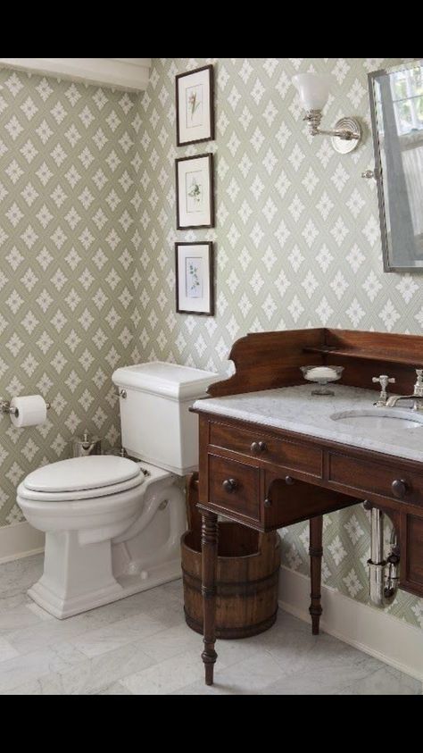 Nantucket Houses, Nantucket Vacation, Nantucket Home, Sink Vanity, Town House, Vintage Bathroom, Guest Bath, Real Vintage, Traditional Bathroom